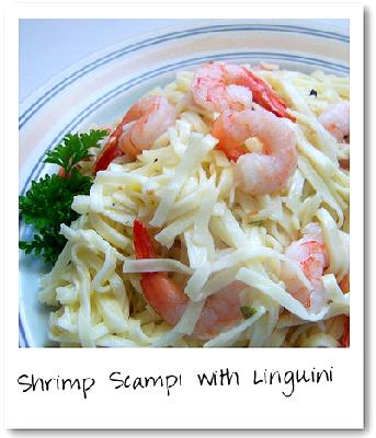 Tyler Florence' s Shrimp Scampi with Linguini