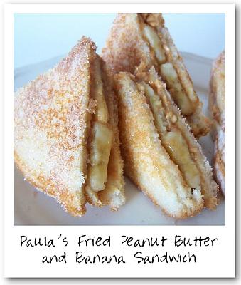 Paula's Fried Peanut Butter and Banana Sandwiches