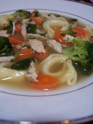 Cleaning Out the Fridge Chicken Tortellini Soup