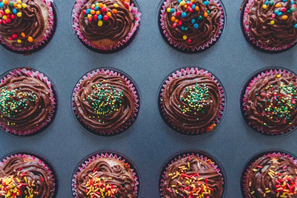 Chocolate Cupcakes with Cream Filling