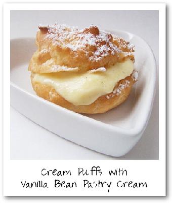 Cream Puffs with Vanilla Bean Pastry Cream