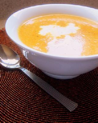 Butternut and Acorn Squash Soup