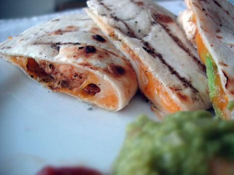 On-the-grill Chicken Quesadillas