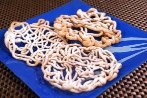 Eggless Funnel Cake From Bread - Easy Homemade Recipe - Carnival Food Recipe