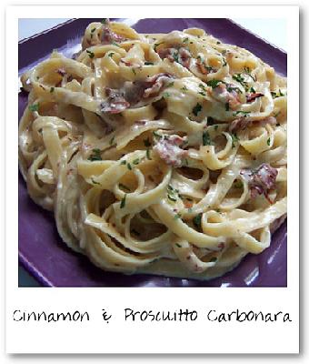 Giada - Cinnamon and Pancetta Carbonara