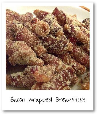 Paula Deen's Bacon Wrapped Breadsticks
